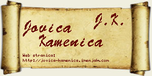 Jovica Kamenica vizit kartica